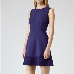 Reiss deep purple cocktail dress